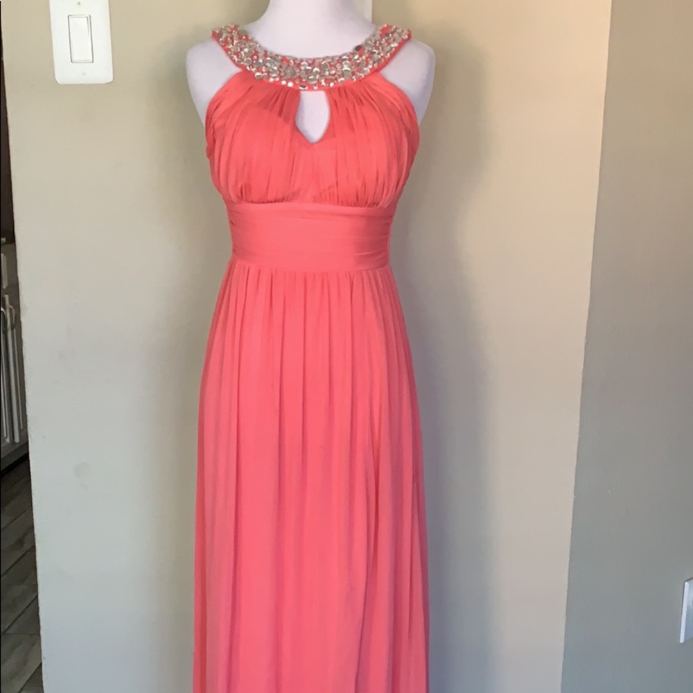 Coral formal dress
